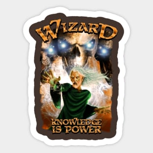 Wizard - Knowledge is Power! Sticker